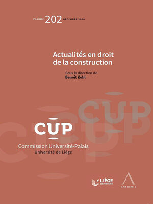 cover image of Actualités en droit de la construction